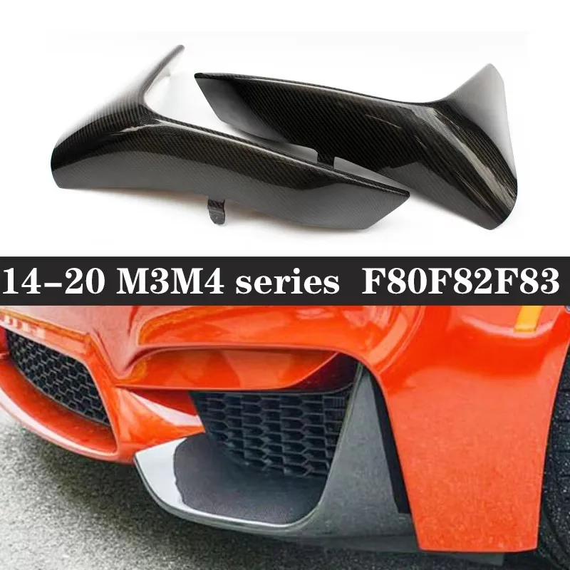 

For BMW M3 F80 M4 F82 F83 Carbon Fiber wrap angle Car Bumper Splitter Corner Trim Cover Front Chin upgraded body kit