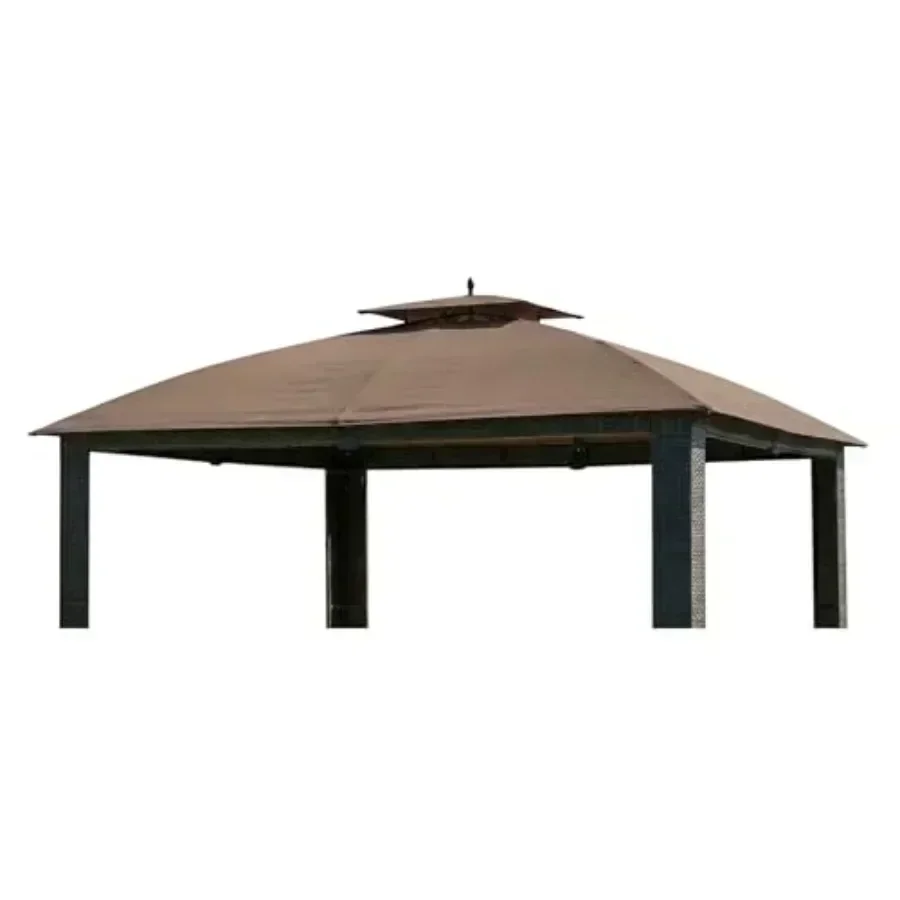 Reinforced RipLock 350 Replacement  Top Cover Compatible with Riviera Sonoma Wicker 10 x 12 Gazebo Models L-GZ815PST A111012500
