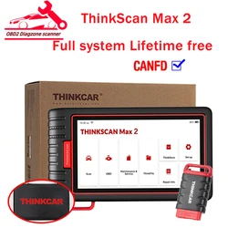 ThinkScan Max 2 Full system Lifetime free OBD2 Scanner Professional OBD2 Diagnostic Tool Car Scanner ECU Coding thinkscan max 2