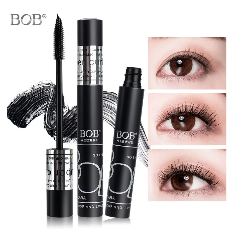 Makeup BOB Mascara Fine Comb Type Waterproof and Sweat-Proof, Non-Smudging, Slender and Curled, Long-Lasting Setting