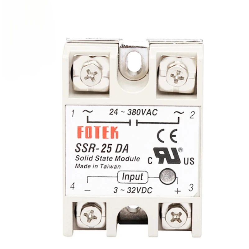 Hot sale FOTEK SSR-25/30/40/50/60/70 DA solid state module relay 3-32VDC taiwan brand new printer relay for Roland Mutoh Printer