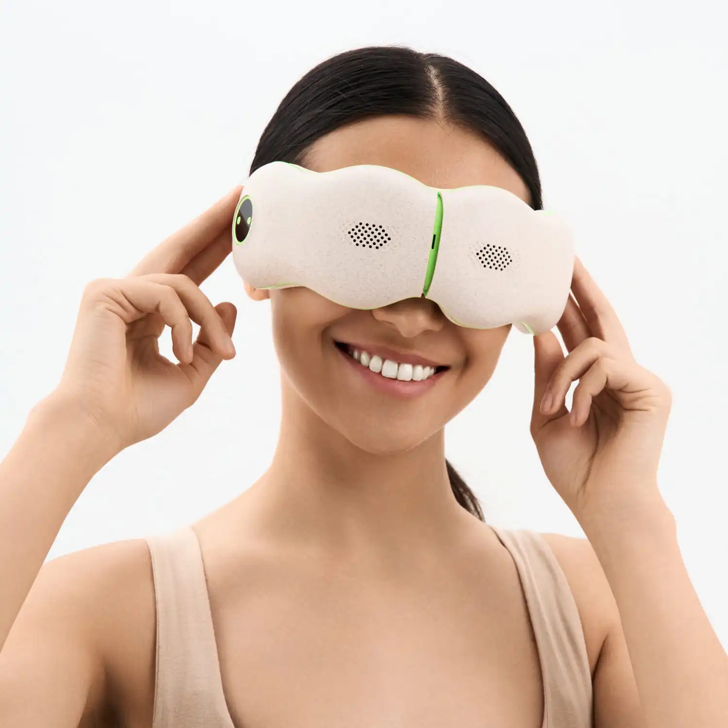 2025 Massaggiatore per occhi intelligente 4D ricaricabile Nuovo massaggio a vibrazione multifunzione per la cura calda con attrezzatura per massaggio rilassato per alleviare gli occhi