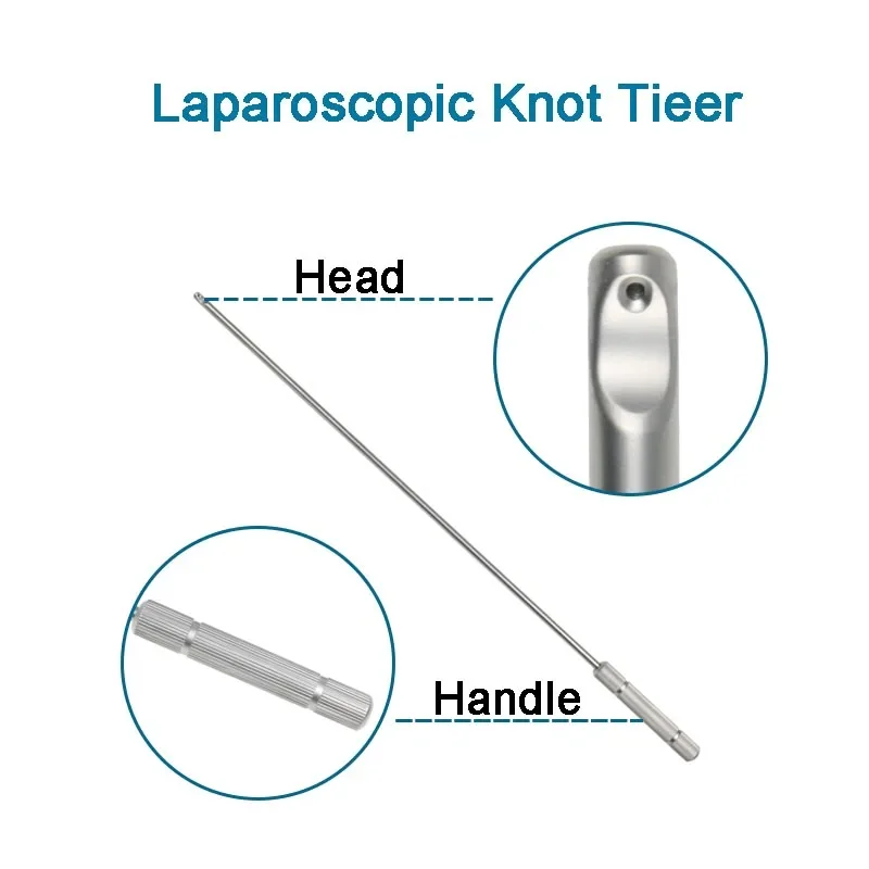 Stainless Steel Laparoscopic Knot Pusher Laparoscopy Surgery Simulation Training Tools Laparoscopic Instruments