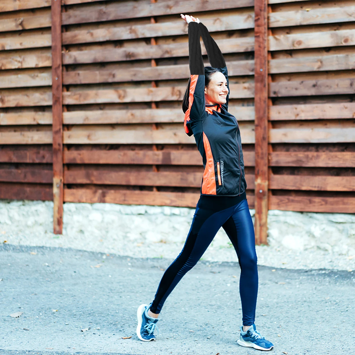 1Pair Durable Handmade Knitted Forearm Sleeves Winter Cuff Warm Gloves for Cycling Driving Running Fishing Gardening