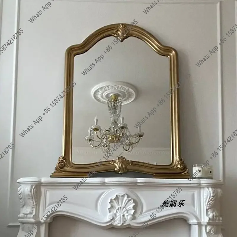 XX American Style Bathroom Bathroom Mirror Antique Dresser Makeup Mirror Girls Bedroom Dressing Mirror Fireplace Decorative