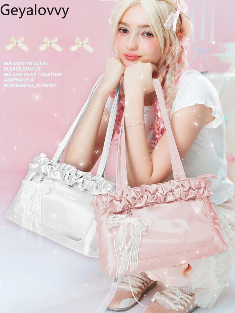 

Sweet Cute Women's Casual Hangbags Commuter Student Party Japanese Two-dimensional Large Hand Bags Female Shoulder Bag