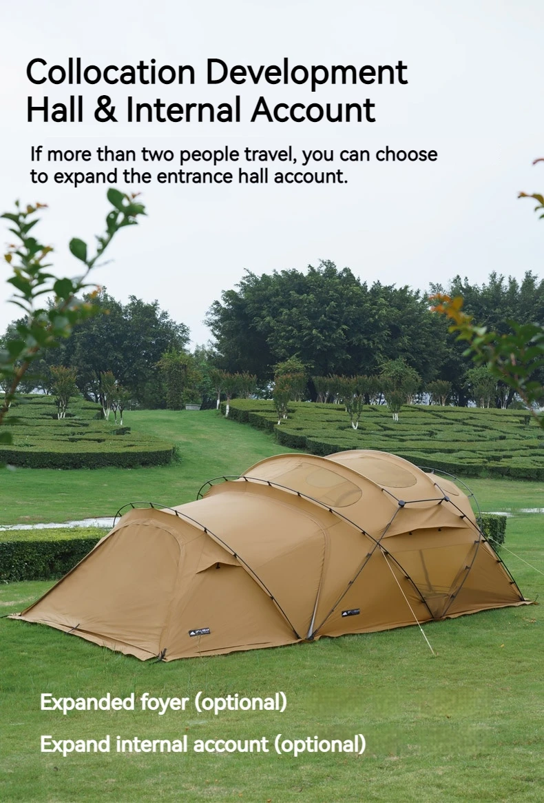 3F UL GEAR Beetle13 2.0 Ball Tunnel Tent 70D 2-4 People - 3f UL