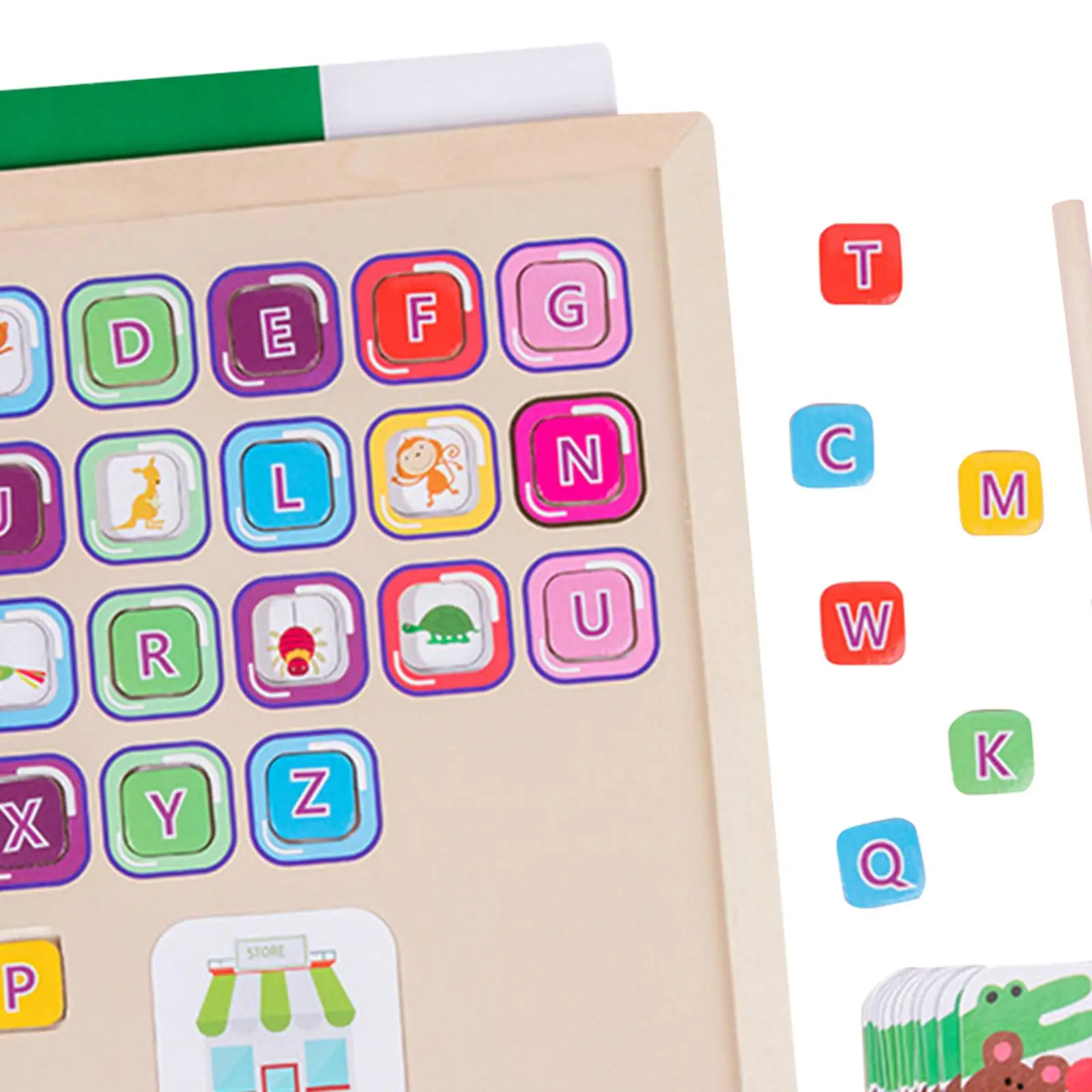 

Wooden Learning Toy Alphabet Spelling Words for Kids Preschool Kingdergarten