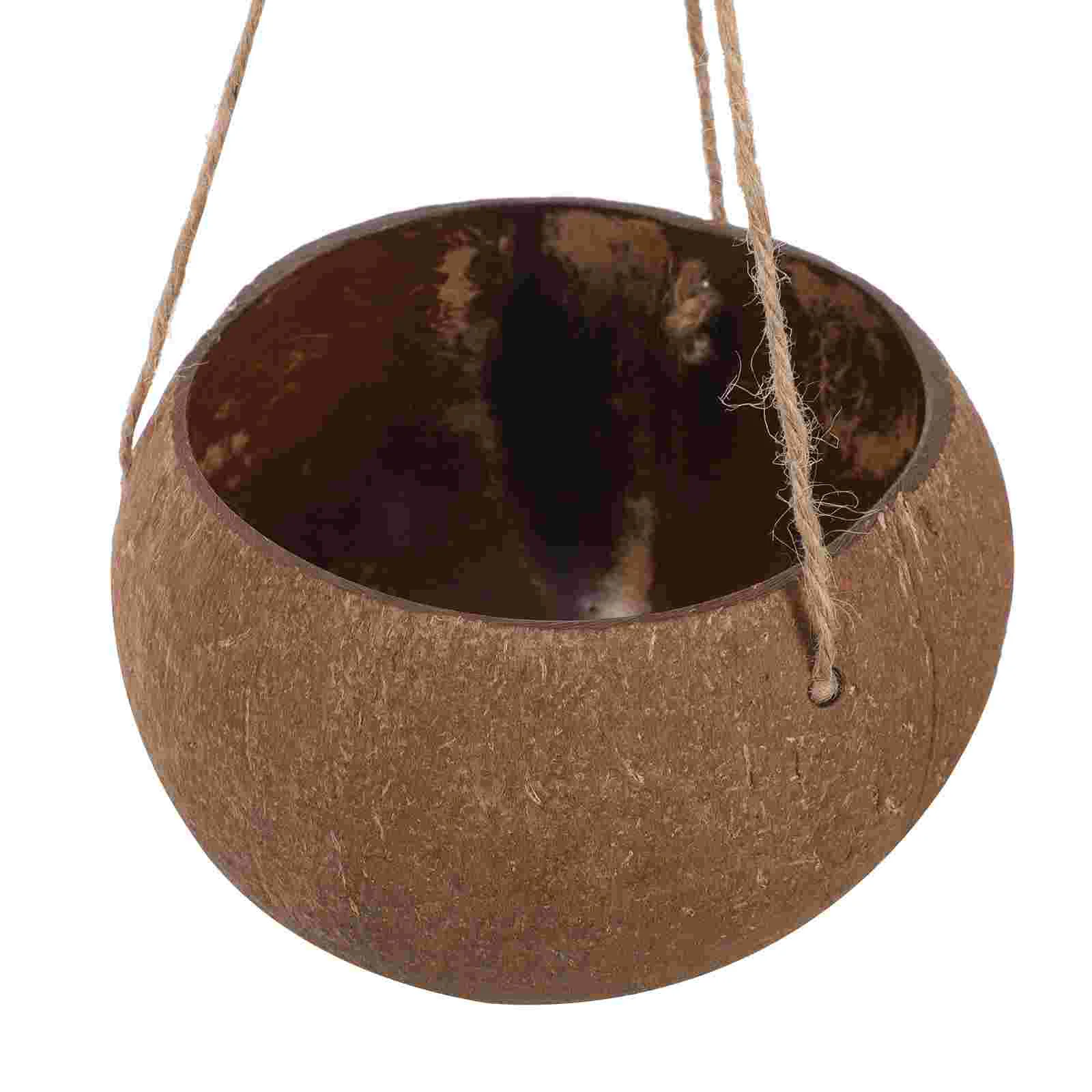 

Coconut Shell Flowerpot Plant Basket Outdoor Hanging Planter Baskets Wall Hangers for Plants