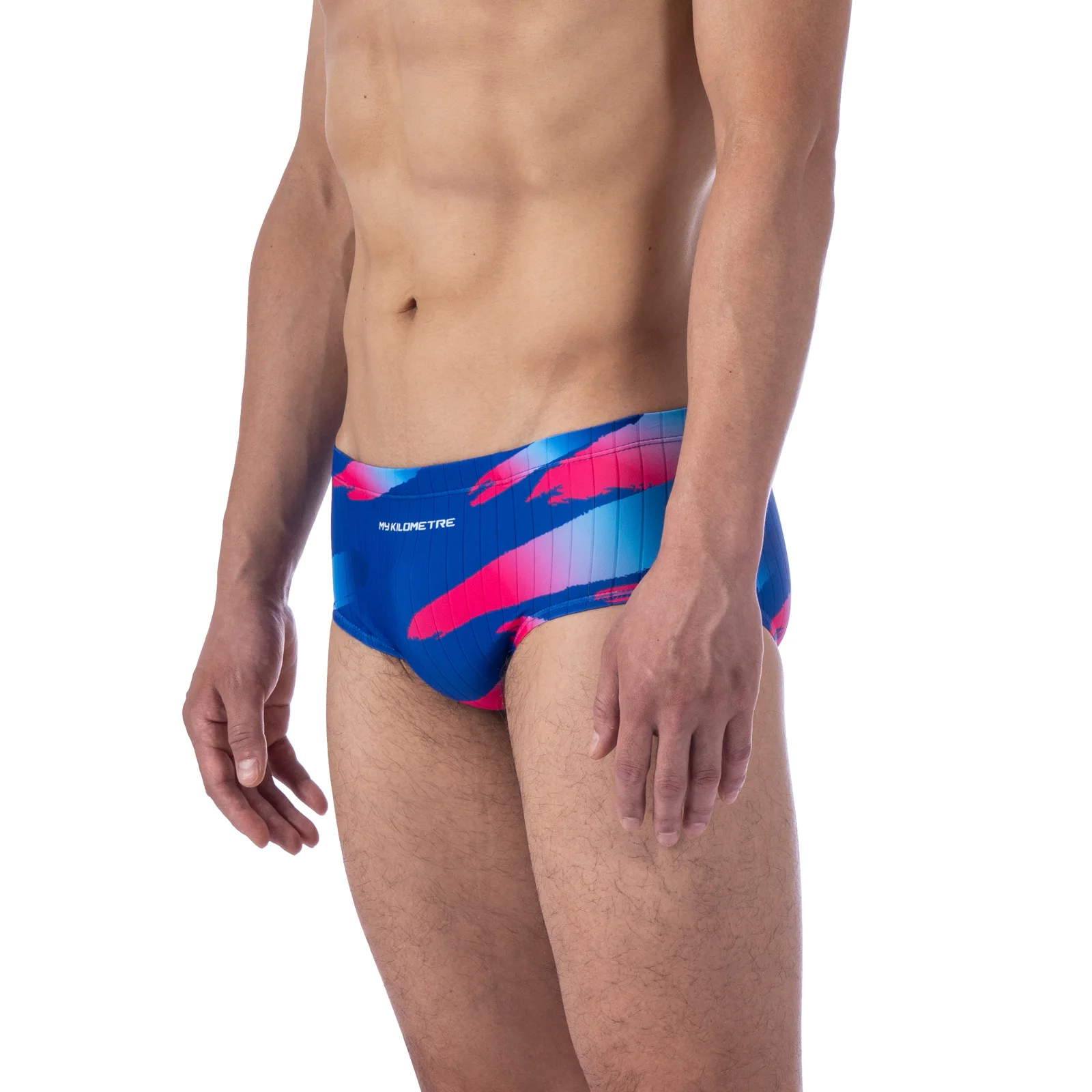 Men's Swim Briefs PBT Training Swimming Trunks Chlorine Resistant Competitive Swimwear Quick Dry MY KILOMETRE