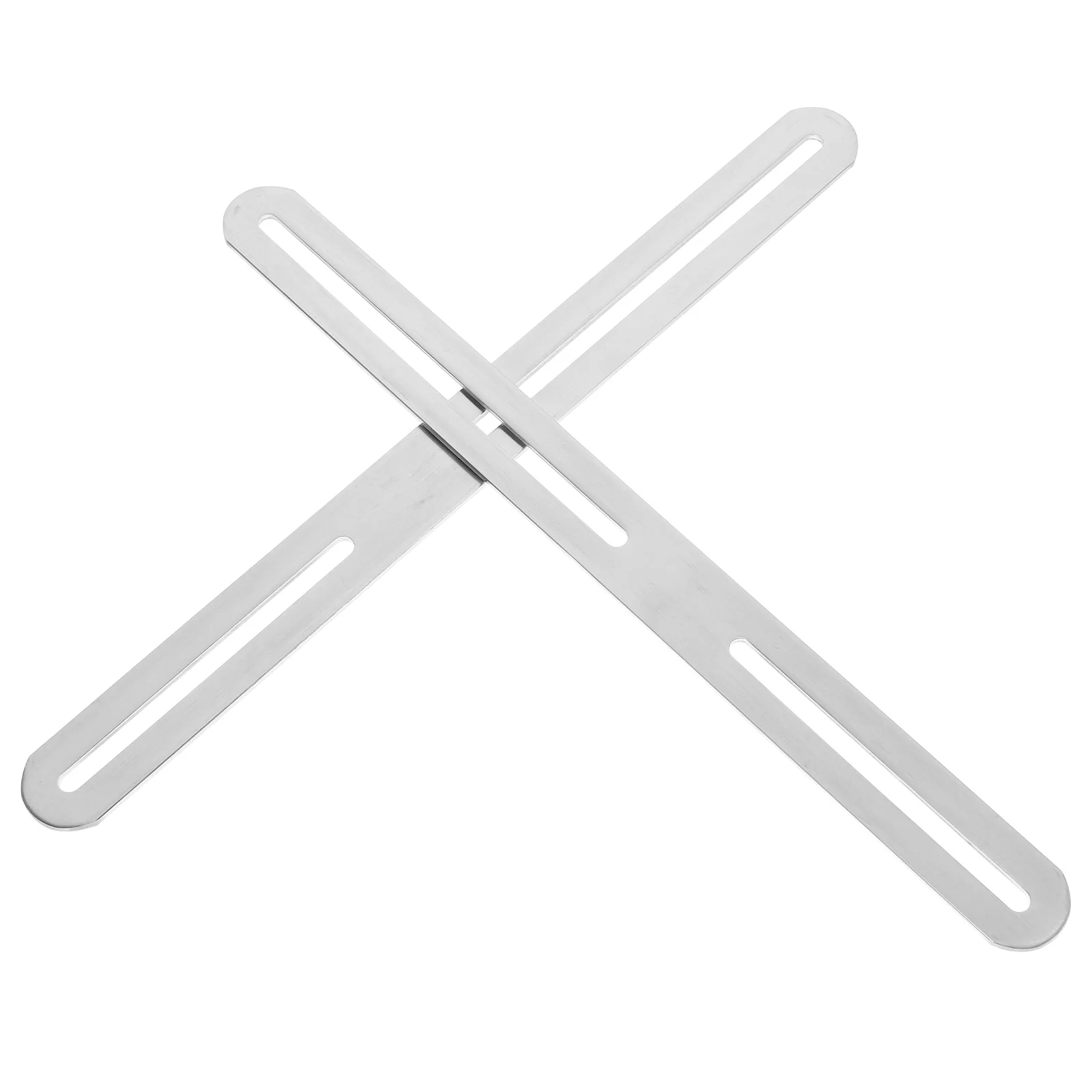 

2pcs Stainless Steel Corner Brackets Adjustable Thickened Plates Furniture Fixing Slotted Holes Dual Head Wood Tables Chairs