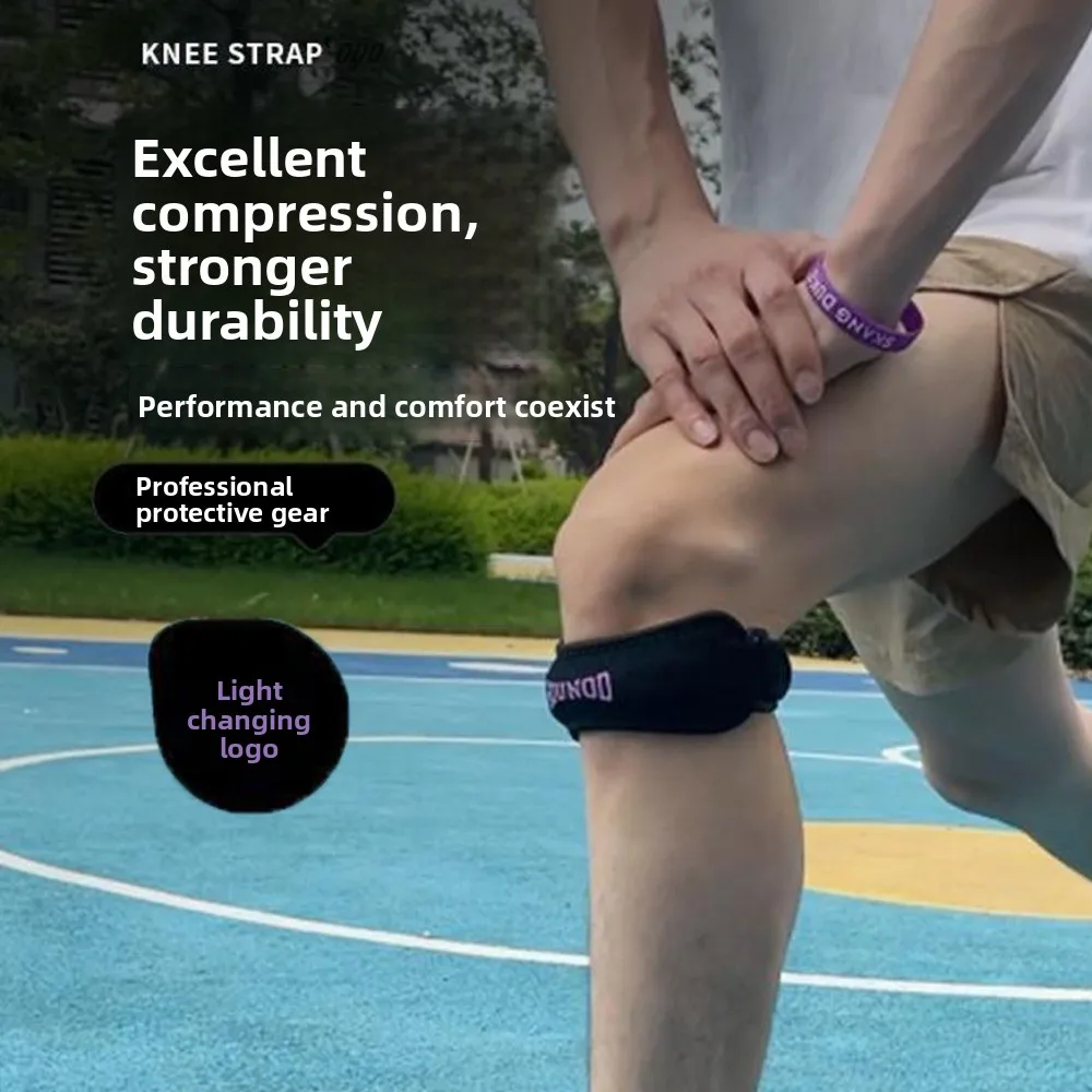 Cushion Pressure Knee Pads Patella Strap Breathable Adjustable Sport Knee Wrap Pressurize Shock-absorbing Knee Band Brace Runner