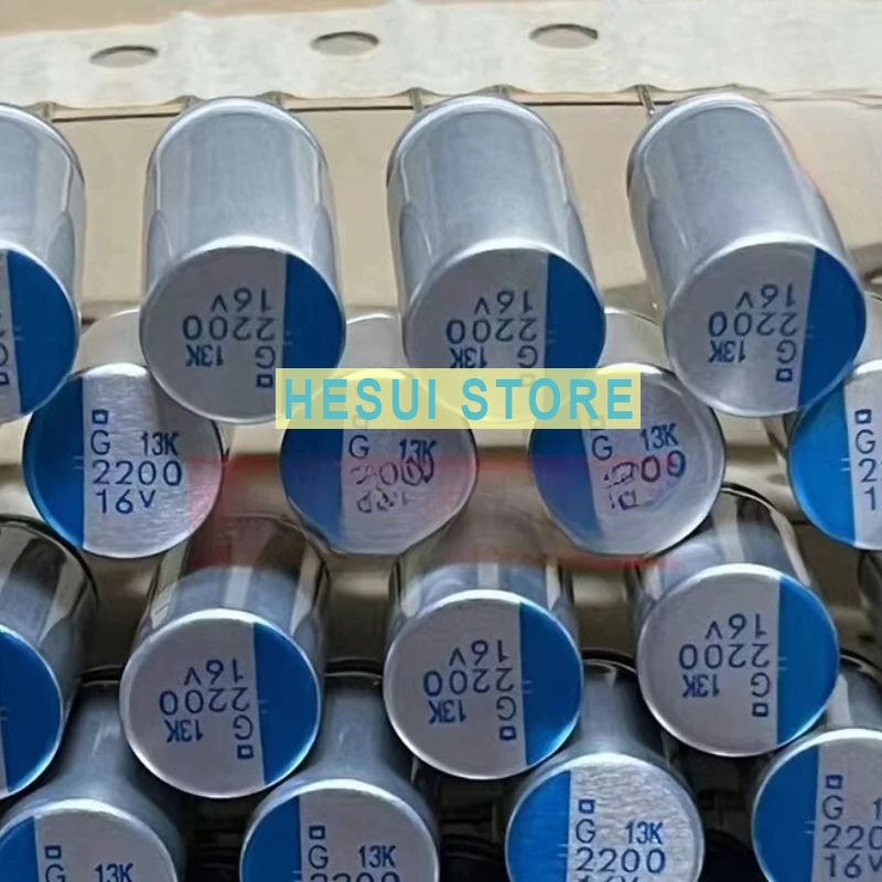 10Pcs 2200UF 16V NCC Black Diamond, Solid Capacitor 16V2200UF 10 * 20 PSG Low Resistance