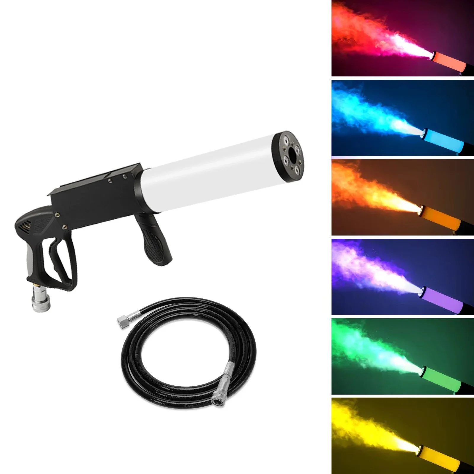 Handhold LED Co2 Gun DJ Lights 3Meter Hose Led CO2 Jet Machine DMX Stage Effect Machine