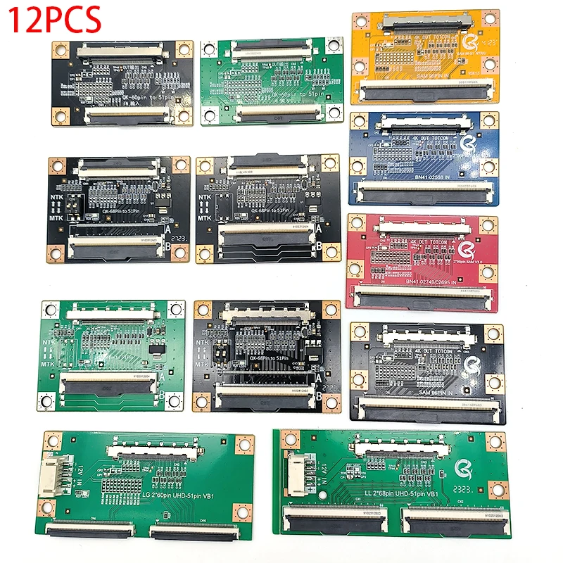 For LG 2 X 60pin UHD 51pin 2 X 68pin VB1 LCD screen adapter board 4K TV Adapter Samsung TV  QK96 TO 51P  QK-68PIN 60PIN TO 51pin