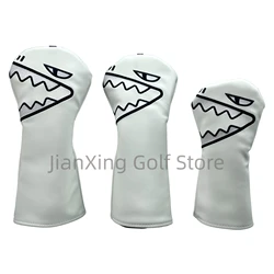 1pc Golf shark teeth pattern Head cover Driver Head Covers Fairway Wood Head Covers Hybrid Head Covers Putter Cover