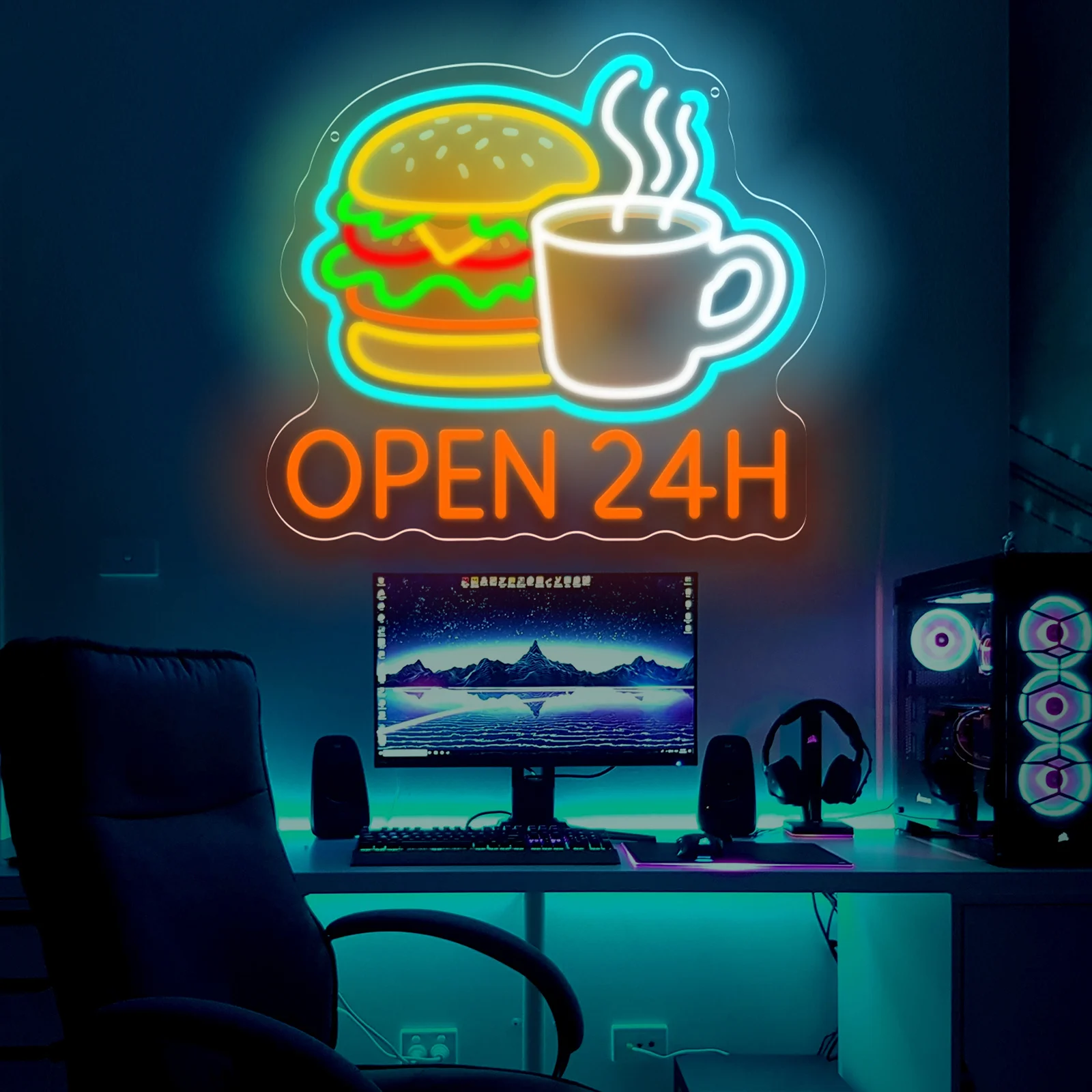 Letreiro de LED Neon Regulável - Decor Lighting Opening Hours avaliação e preço