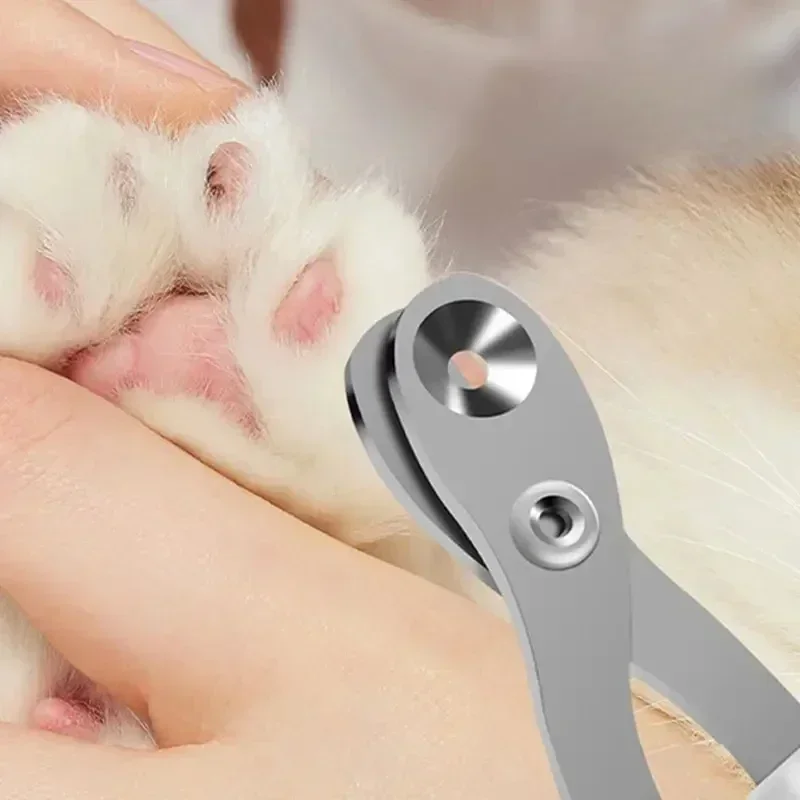 vvocci für Katzen Stahl-Nagelknipser Hunde- und Katzenbedarf Haustier Edelstahl Katzen Kleintier Nagelschere – Detail 4