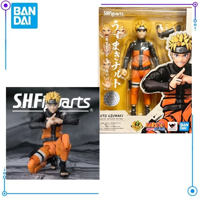 

In Stock Bandai Shf Naruto 2.0 Articulated Uzumaki Naruto action figures model toys anime characters exquisite figures