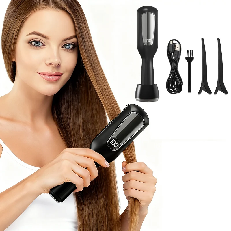 

Триммер для сломанных волос с отрицательными ионами, перезаряжаемая многофункциональная автоматическая машинка для стрижки волос с секущими волосами, глажка, выпрямление волос