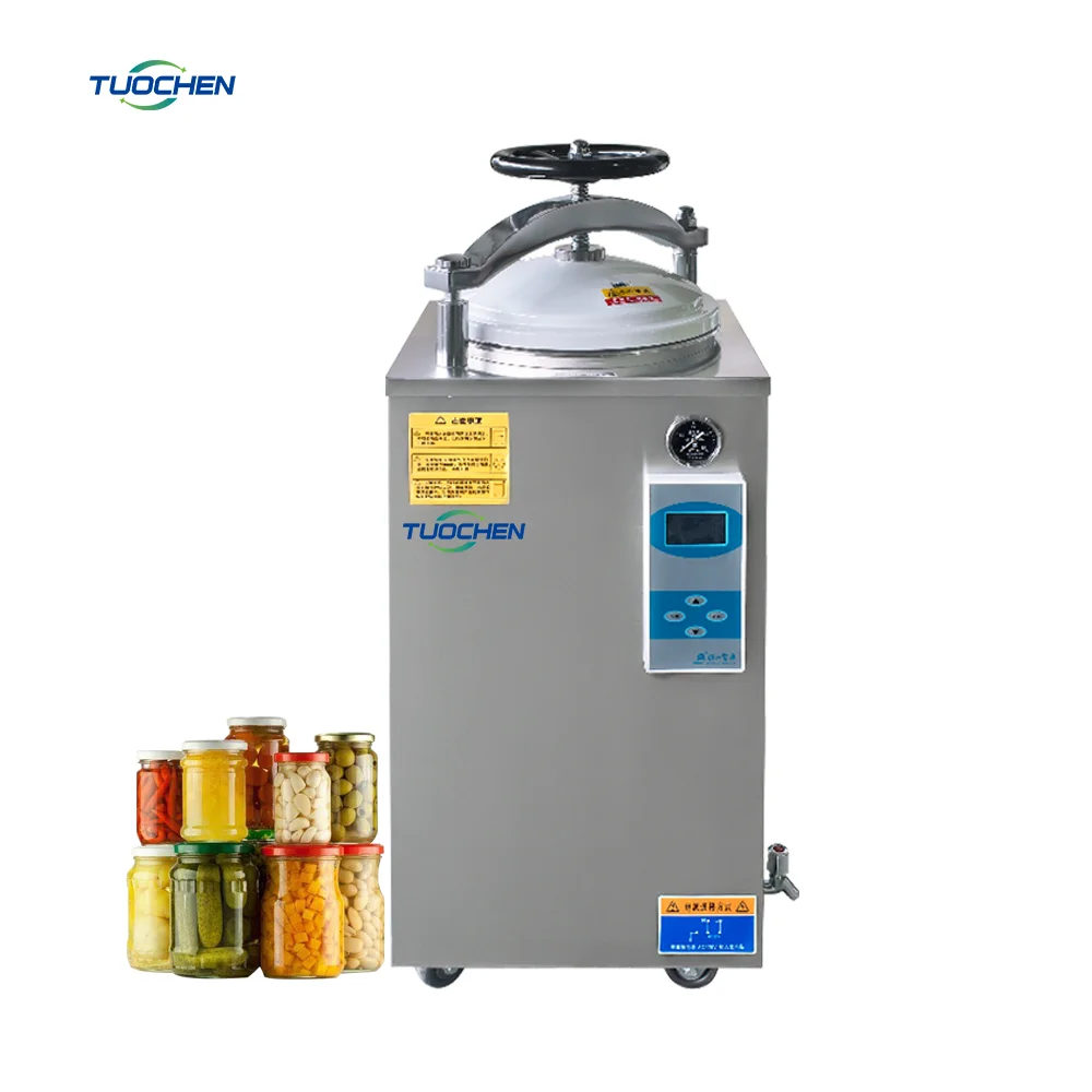 Stainless Steel Autoclave Sterilizer For Jars Nail Tool Machine Bottle Washer Eto Steam High Pressure Sterile Gloves Surgical