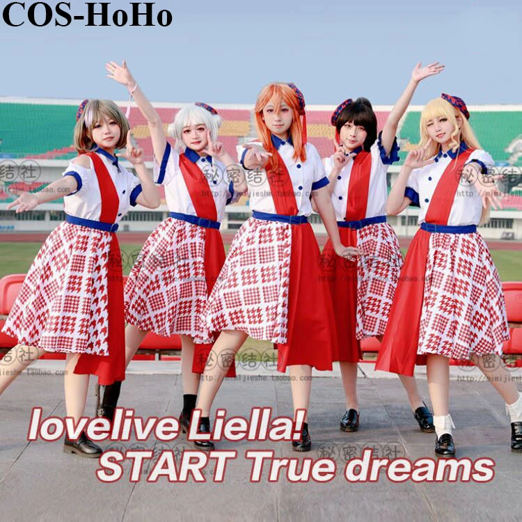 COS-HoHo Anime Lovelive Liella!START True Dreams Heanna Sumire Hazuki Ren All Members Uniform Cosplay Costume Halloween Outfit