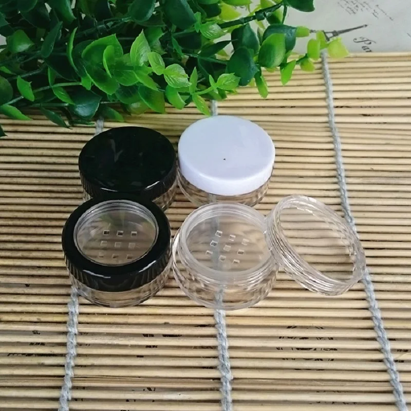 2G plastic jar pot tin sifter eye shadow container power case blusher lip balm art nail gel make up cosmetic packing