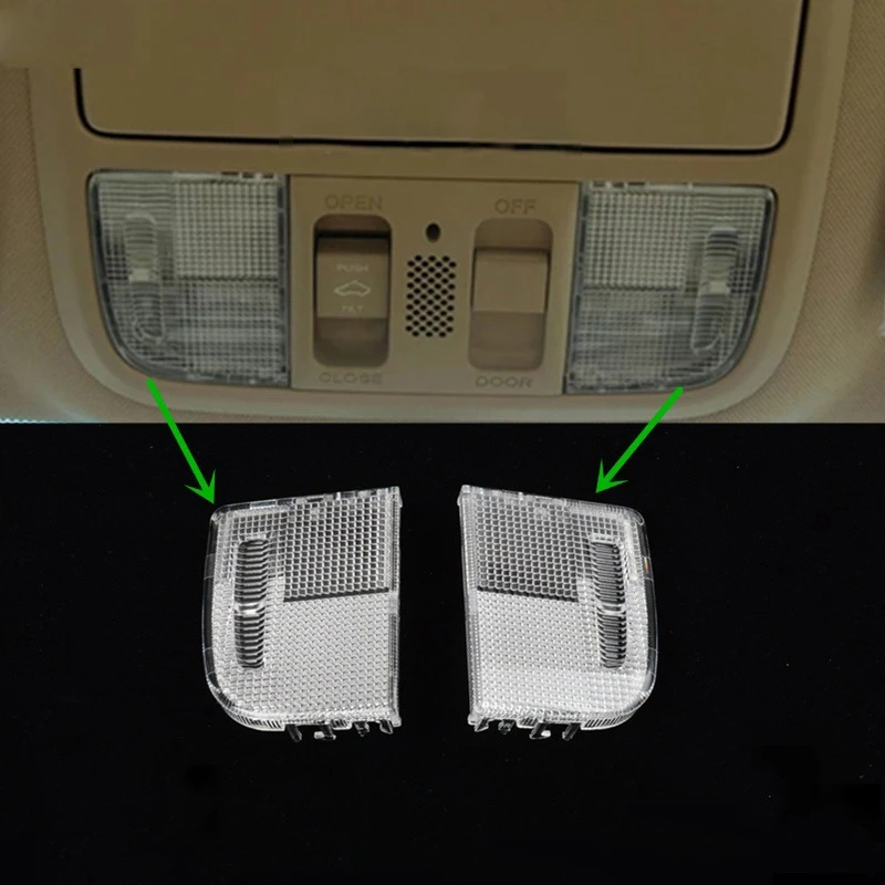 2 Stuks Rechts Links Interieur Dak Kaart Licht Lens Leeslamp 34401-sda-a21 34402-sda-a21 Voor Honda Tsx Accord Civic Crv