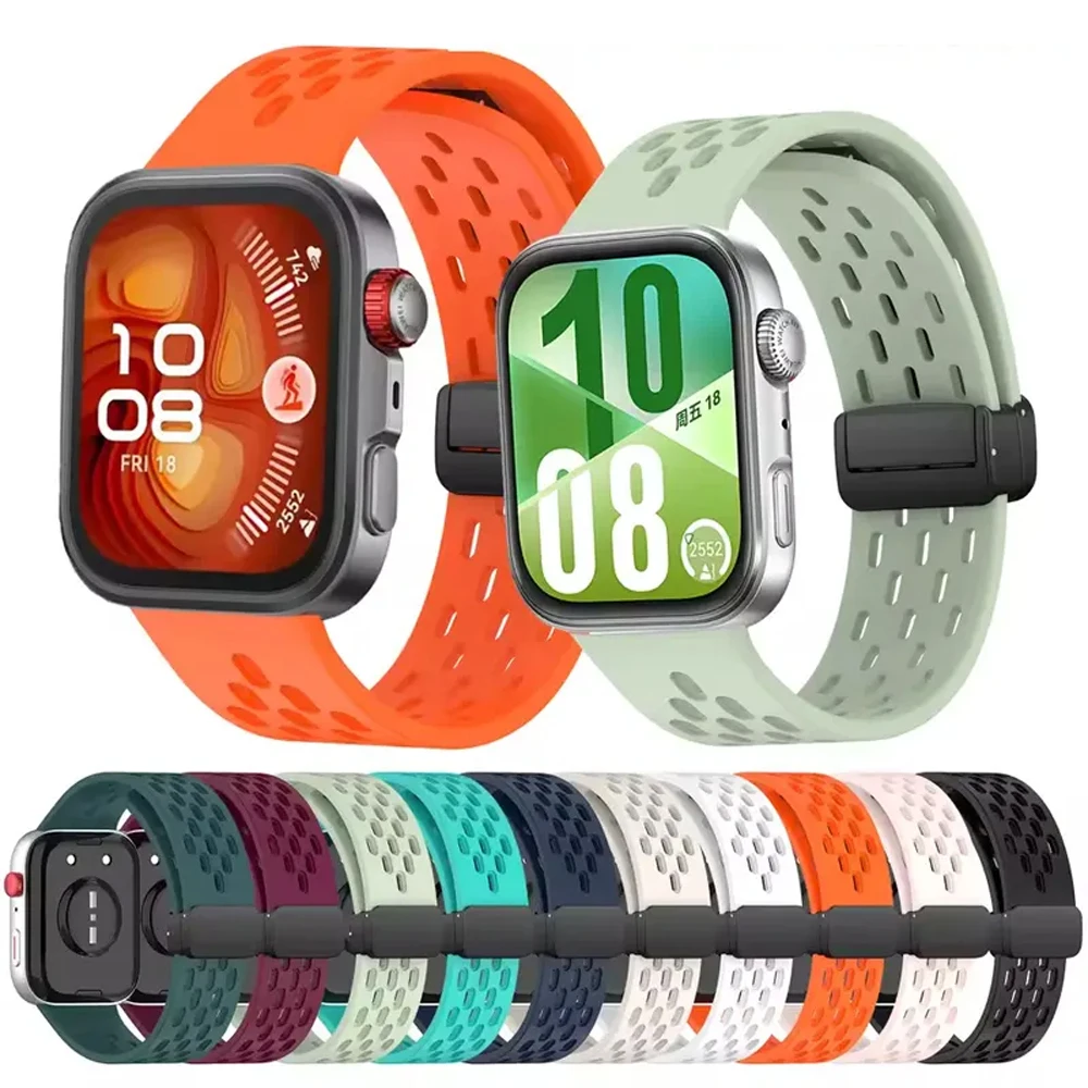 Correa deportiva para HUAWEI watch fit 4 Pro, accesorios, correa de reloj magnética transpirable, pulsera correcta para reloj HUAWEI fit 3/4