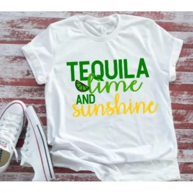 Tequila Lime And Sunshine White T Shirt