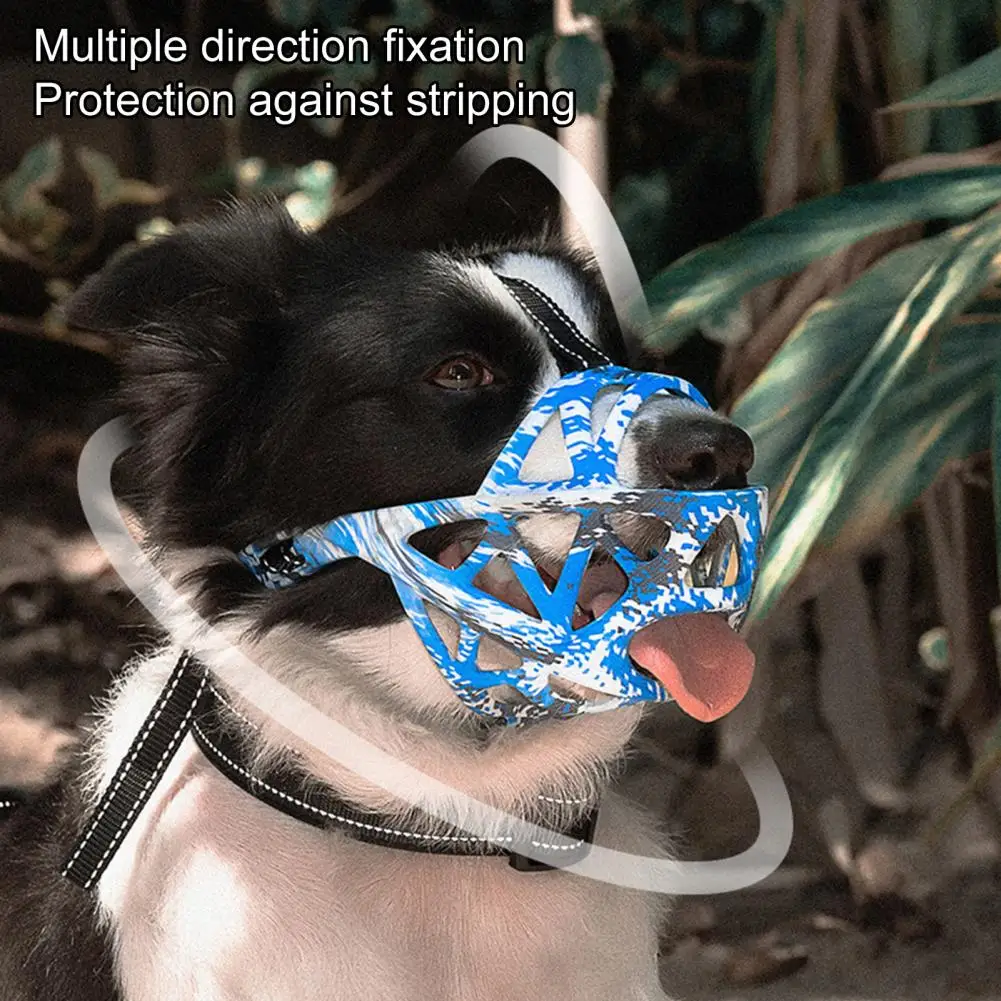 Anti-bite Wear-resistant Pet Anti-Barking Muzzle Face Guard Breathable BPA Free Puppy Supplies Dog Accessories ropa para perros