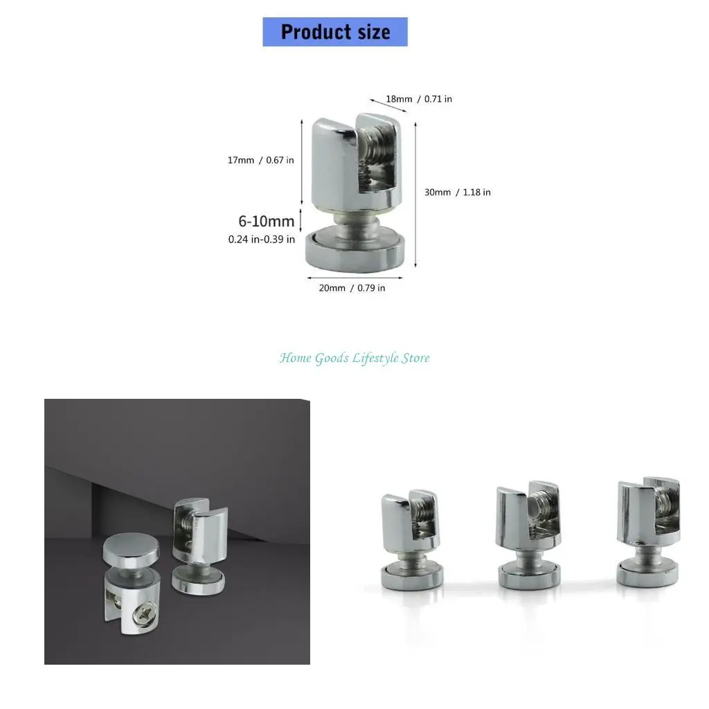 

E74E Clamp Holder Bracket for 10-12mm Thick Glass Metal Fix Clamp Glass Support Plate