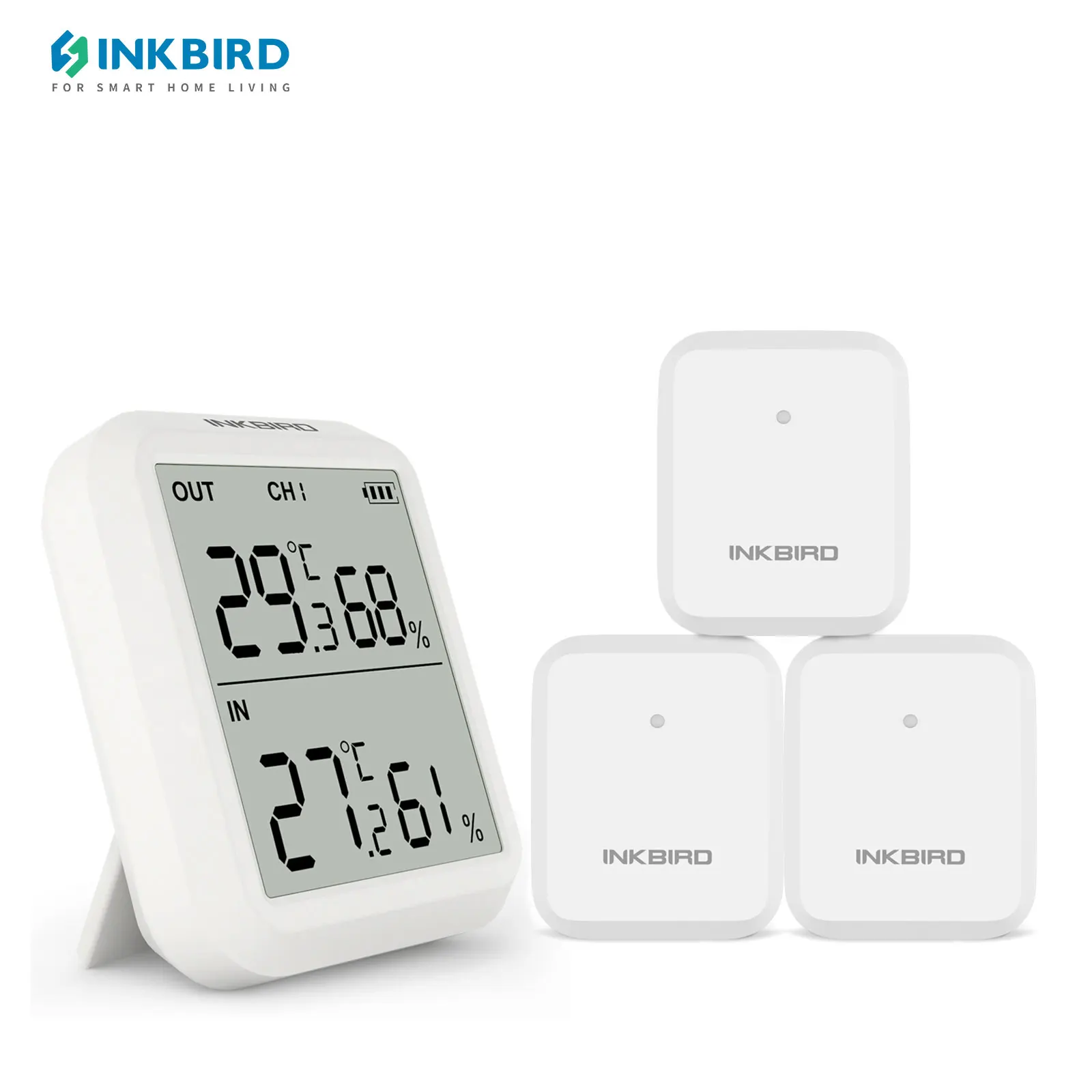 

INKBIRD Digital Thermometer Hygrometer with Extra Probe Indoor Instant Read Temperature Humidity Gauge for Kitchen,Baby Room