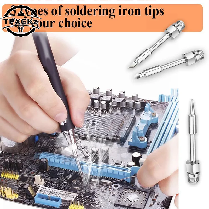 1/3pcs 510 Interface Soldering Iron Head Mini Portable Soldering Iron Tip Accessories Tool 8W USB Solder Tip Replacements