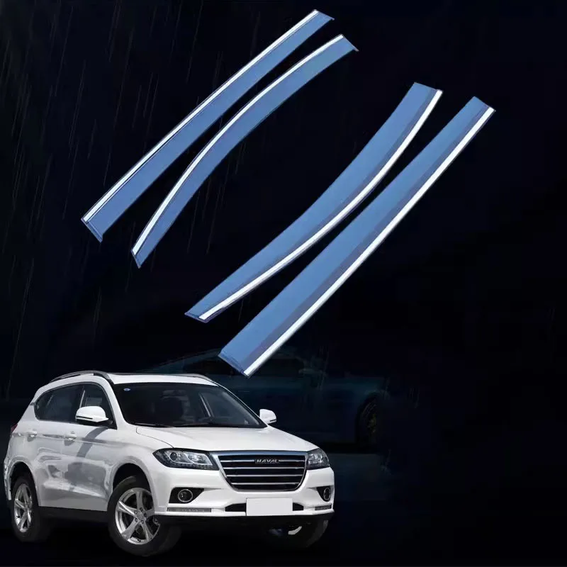 

For Haval H2 2012-2016 Window Visors Rain Guard Windows Rain Cover Deflector Awning Shield Vent Guard Shade Cover Trim