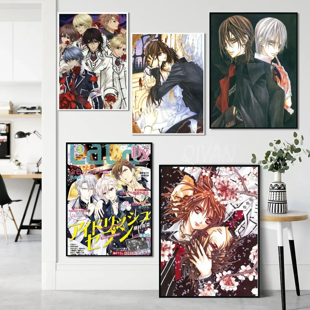 Anime Vampire Knight Poster Paper Print Home Bedroom Entrance Bar Cafe Art Painting Decoration