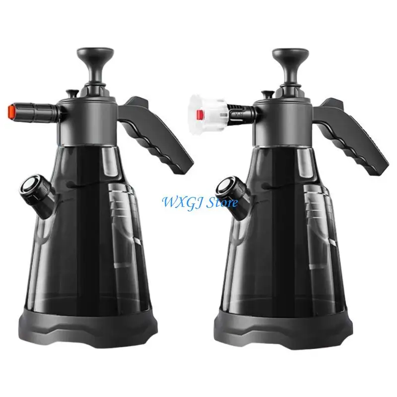 

37JE 2Liters Car Wash Bottle Foam Wash Sprayer Hand Pump Foam Sprayer Car Air Pressure Washer Household Cleaning