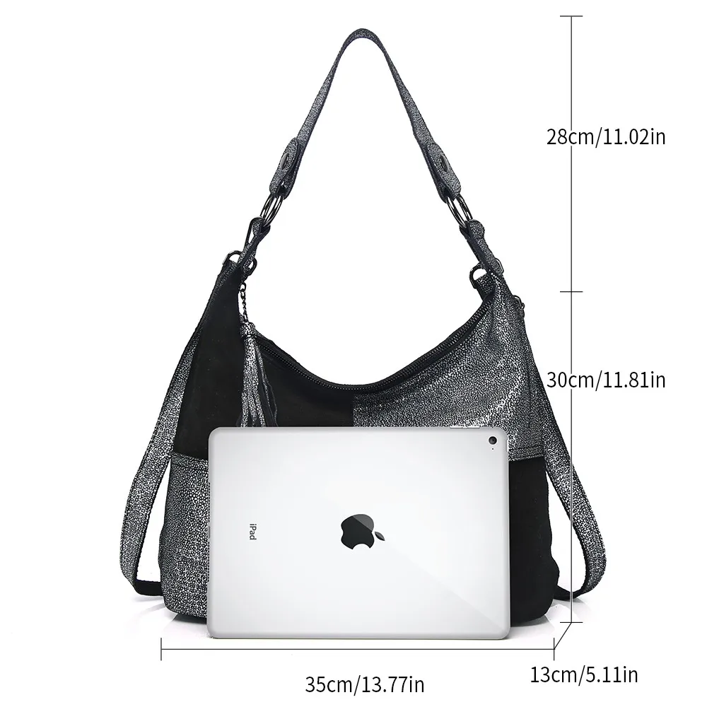 Design de costura bolsa feminina grande tamanho feminino totes bolsa de couro divisão senhoras bolsa de luxo casual bolsa de ombro escritório trabalho