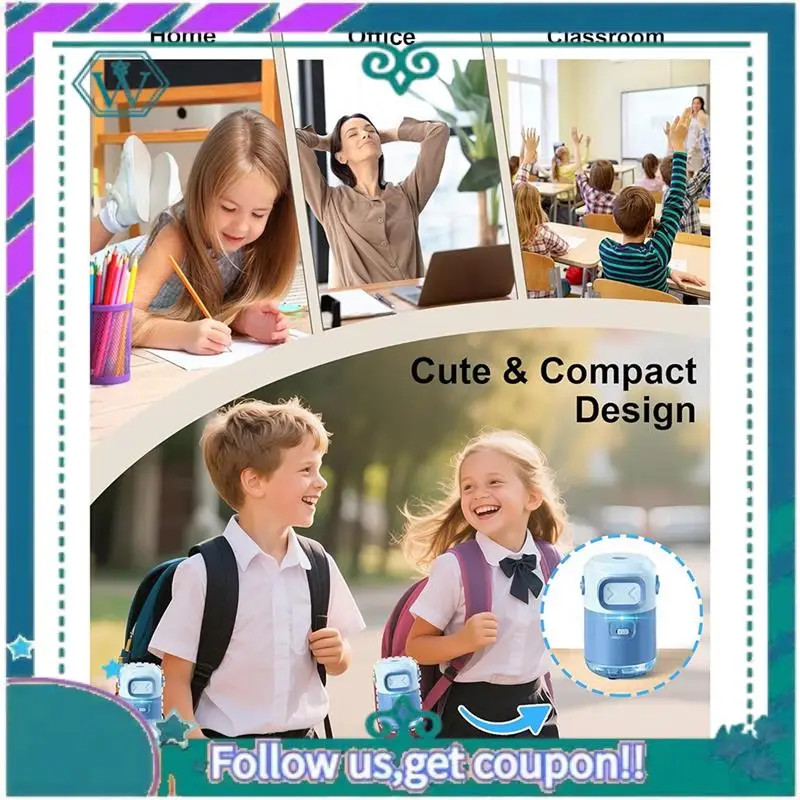 

Upgraded Electric Pencil Sharpener Robot Pencil Sharpeners Automatic Pencil Sharpener Blue