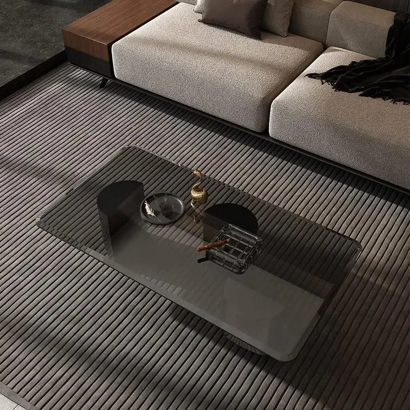 

Room Decor Industrial Coffee Table Modern Quality Minimalist Waterpoor Coffee Table Transparent Mesa Auxiliar Home Decoration