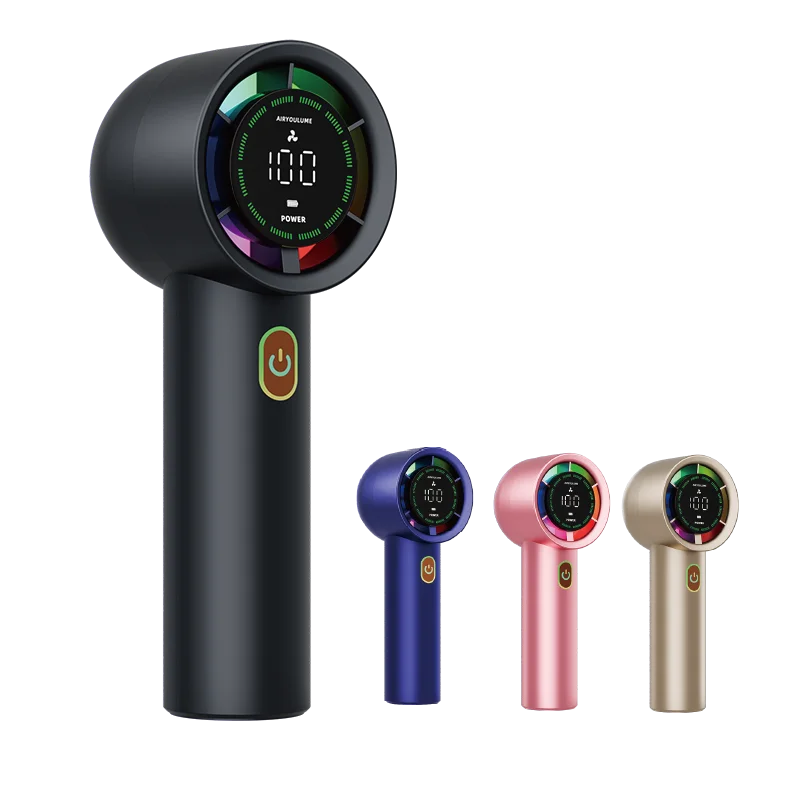 

Ручной мини-USB-вентилятор 100-скоростной вентилятор воздушного охлаждения 5 В, бесщеточный двигатель, аккумулятор 3000 мАч, коробка с пятью скоростями ветра для использования в отеле