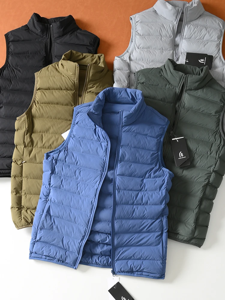 

Lightweight Warm ex Stand Collar Cotton Vest Windproof Water Resistant Slim Fit Casual Vest Tank Top Faion Urban Sle