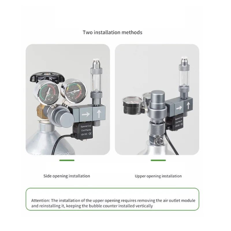 A83G-CO2 Regulator Dual Meter Magneetventiel Quick Plug Schuimrecorder Besturingssysteem Aquarium CO2 Drukreduceerventiel EU Pl
