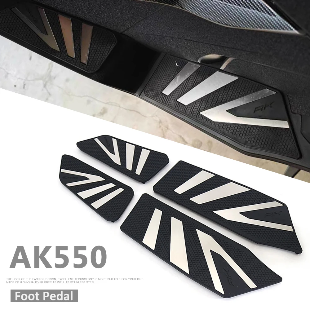 

Footboard Steps Footrest Foot Pad Pedal Footrests Pads Motorcycle Accessories For KYMCO AK550 ak550 AK 550 ak 550 2022 2023 2024