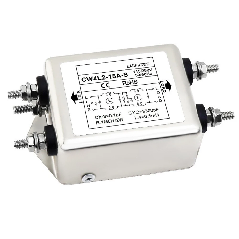 

For CW4L215AS Noise Suppression Power Filter with Dual Stage Mechanism Excellent Performance Across Voltage Range