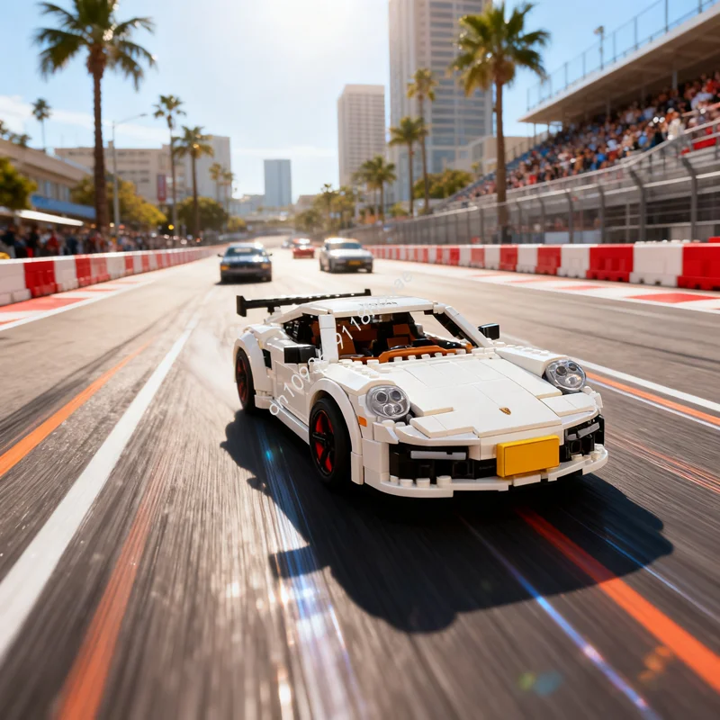 

1254pcs MOC Porscheed Turbo S Carsed Model Building Blocks Construction Christmas Gift DIY Toys Idea Education Brick Birthday