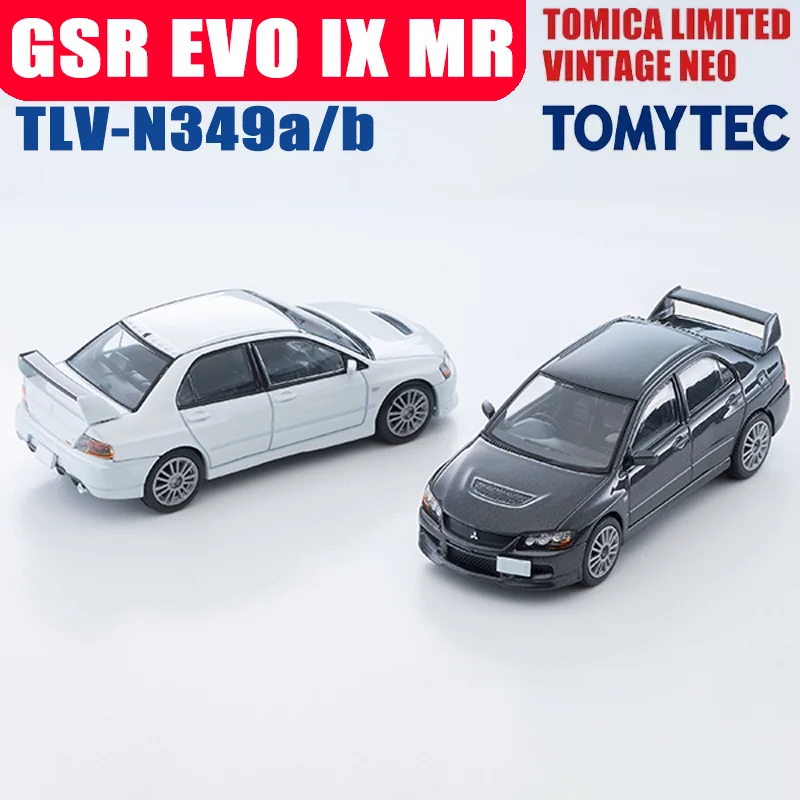 TAKARA TOMY TOMYTEC TLV-N349a/b Mitsubishi GSR EVO IX MR 06 Legierung Motor Fahrzeug Spielzeug Druckguss Metall Modell Sammlung junge Geschenk