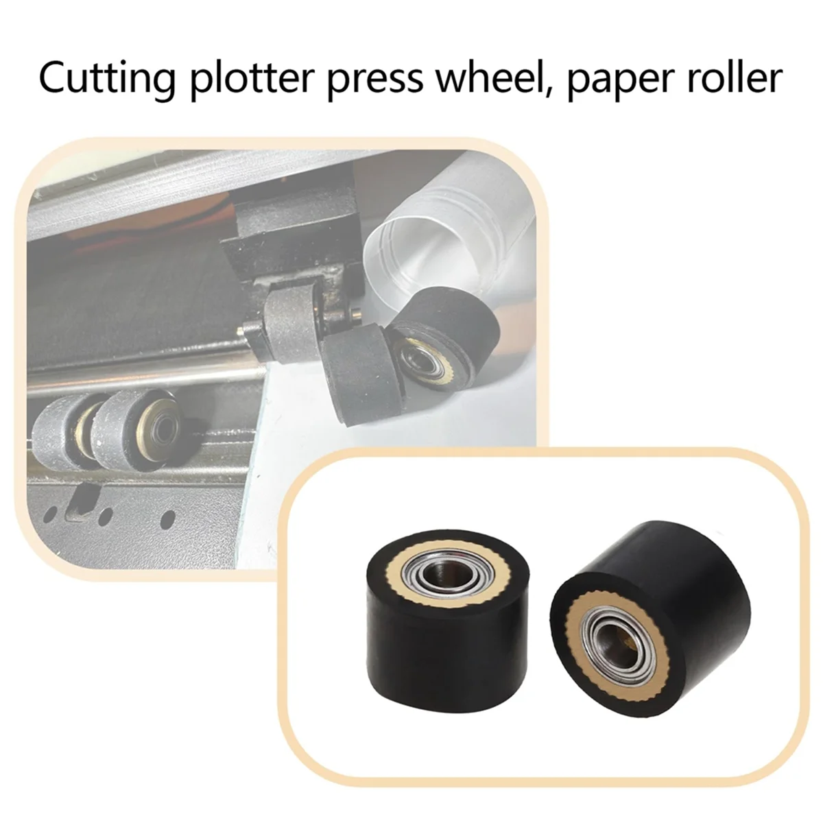 Rolo De Aperte Para Plotter De Corte Mimaki, Rolo De Alimentação De Papel, Cortador De Plotter, Série CG, CG-61, CG130FX, 4x10x14mm, 4Pcs