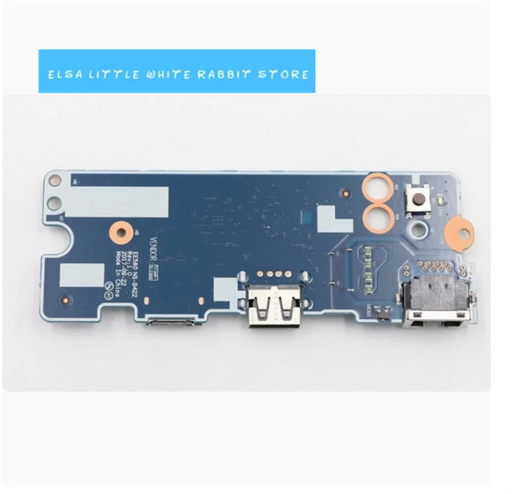 Genuine FOR Lenovo Thinkpad E580 E585 USB WLAN ETHERNET POWER BUTTON BOARD NS-B422 01LW409