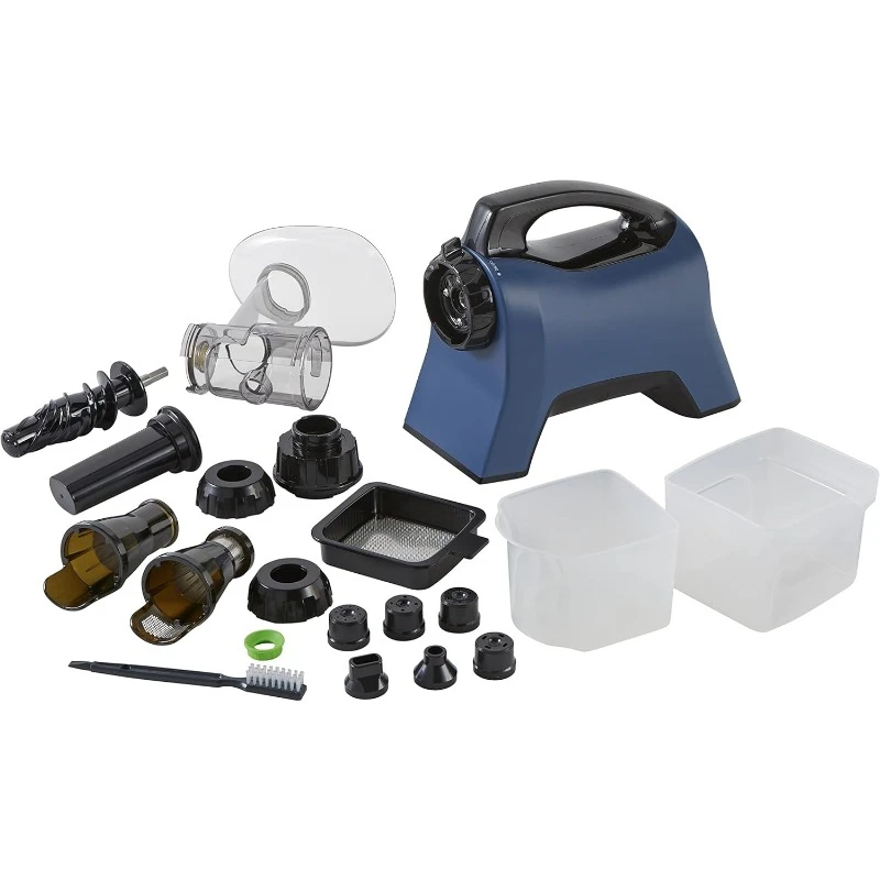 عصارة الكرفس ونظام التغذية، آلة عصارة الضغط البارد للكرفس مع قرص قابل للتعديل، 200 وات